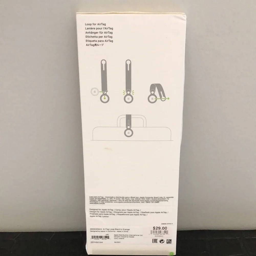 Apple Air Tag Loop orange. New in Box!